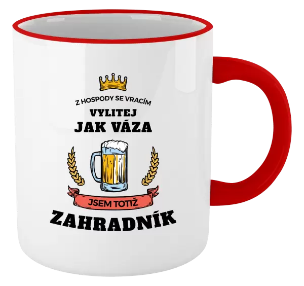 Hrnek Z hospody se vracím - Zahradník