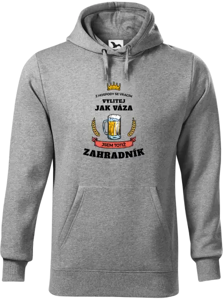 Pánská mikina Z hospody se vracím - Zahradník
