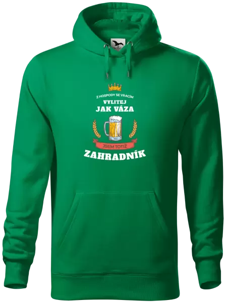 Pánská mikina Z hospody se vracím - Zahradník