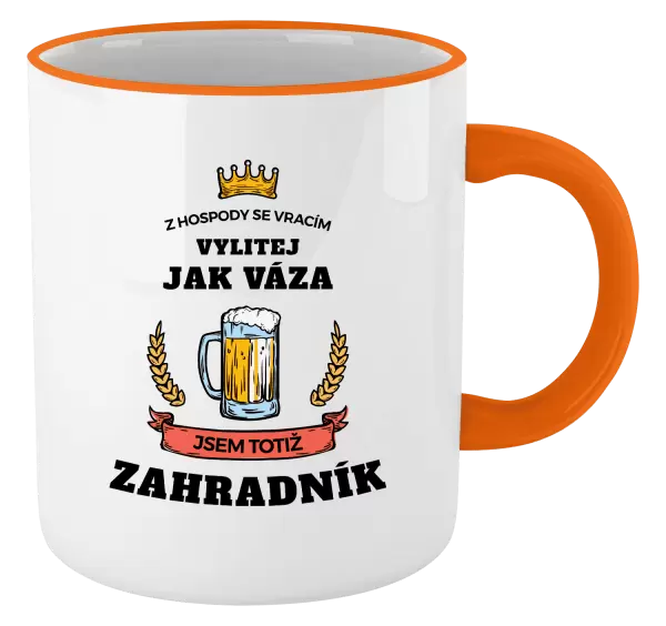 Hrnek Z hospody se vracím - Zahradník