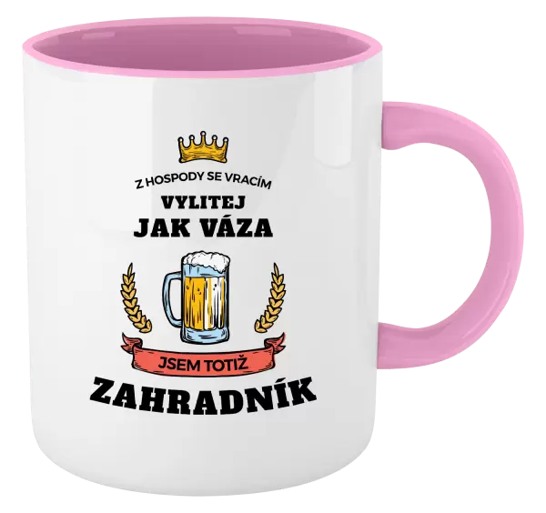 Hrnek Z hospody se vracím - Zahradník