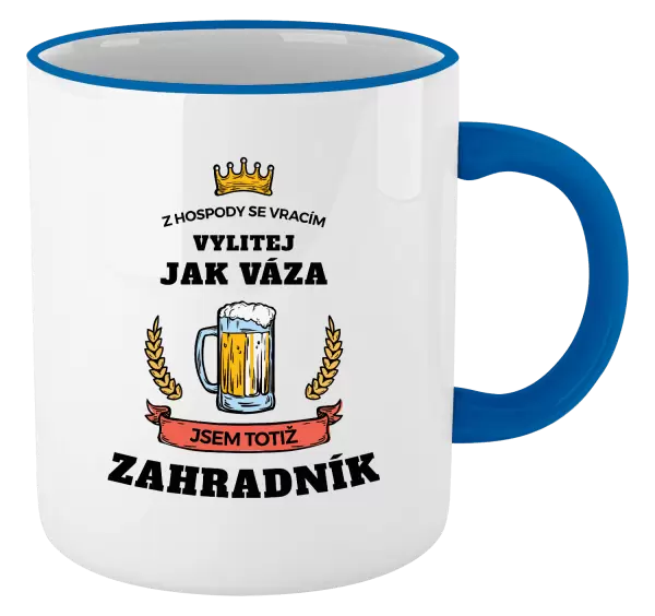 Hrnek Z hospody se vracím - Zahradník