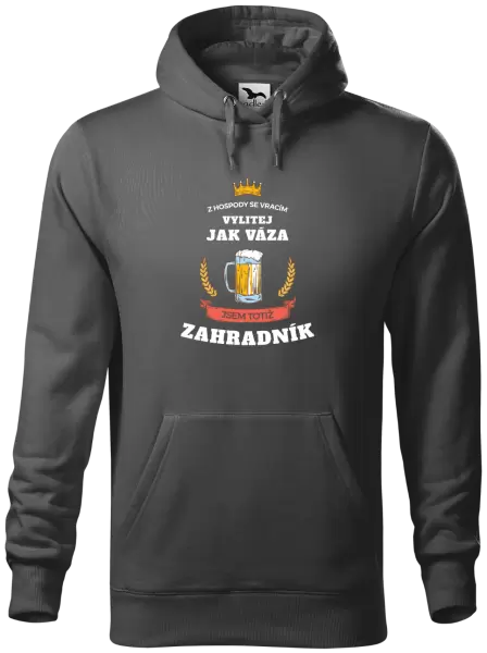 Pánská mikina Z hospody se vracím - Zahradník
