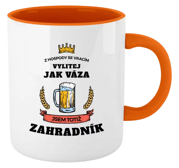 Hrnek Z hospody se vracím - Zahradník