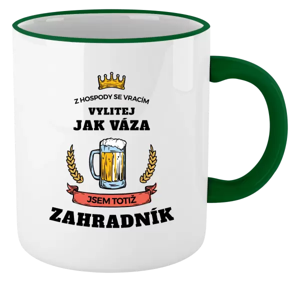 Hrnek Z hospody se vracím - Zahradník