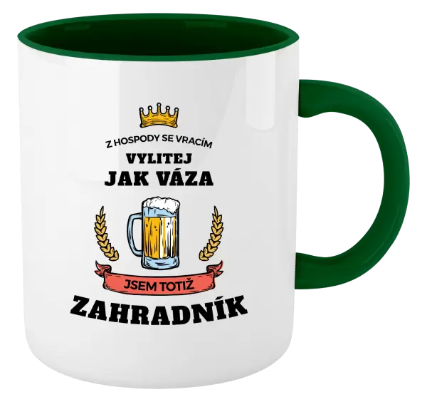 Hrnek Z hospody se vracím - Zahradník
