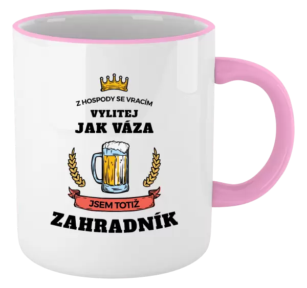 Hrnek Z hospody se vracím - Zahradník
