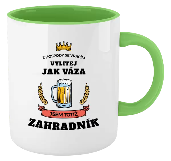 Hrnek Z hospody se vracím - Zahradník