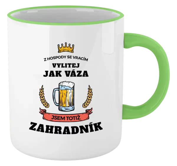 Hrnek Z hospody se vracím - Zahradník