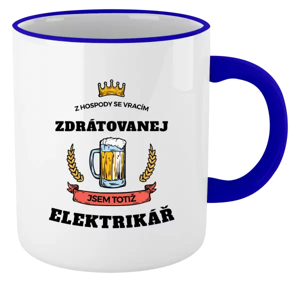 Hrnek Z hospody se vracím - Elektrikář