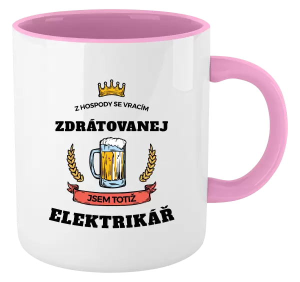 Hrnek Z hospody se vracím - Elektrikář