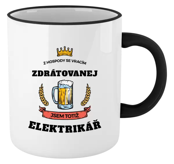 Hrnek Z hospody se vracím - Elektrikář
