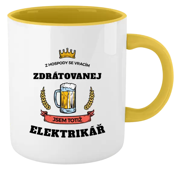 Hrnek Z hospody se vracím - Elektrikář