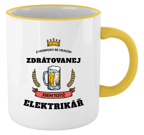 Hrnek Z hospody se vracím - Elektrikář