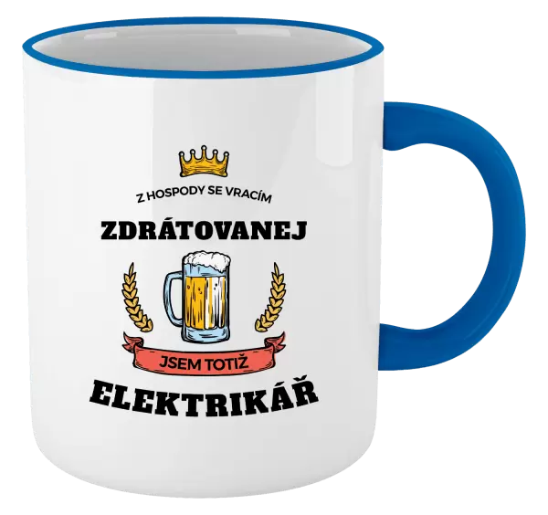 Hrnek Z hospody se vracím - Elektrikář
