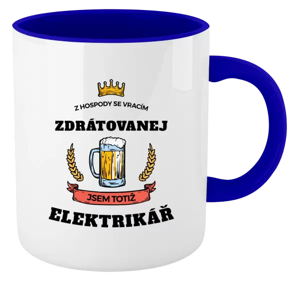 Hrnek Z hospody se vracím - Elektrikář