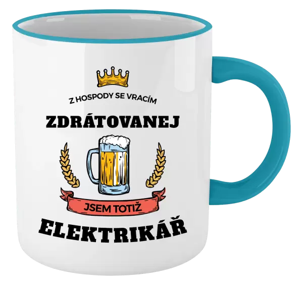 Hrnek Z hospody se vracím - Elektrikář