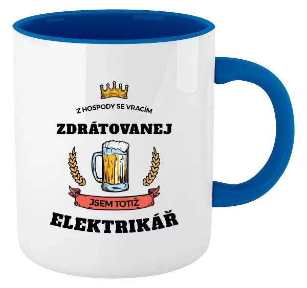 Hrnek Z hospody se vracím - Elektrikář