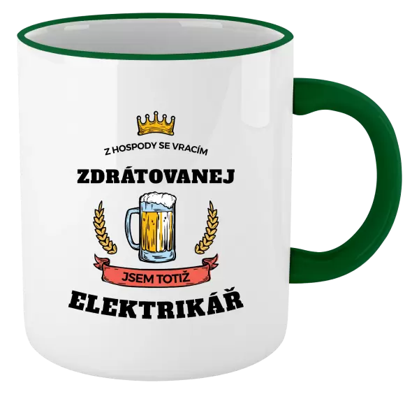 Hrnek Z hospody se vracím - Elektrikář