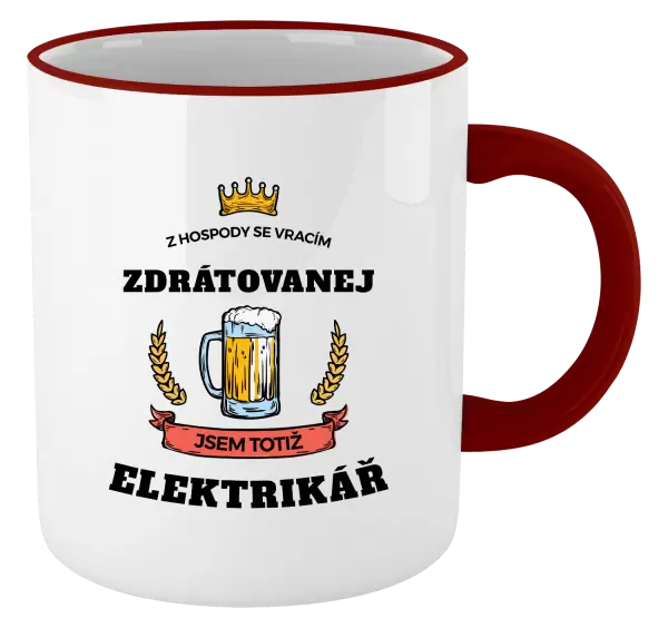 Hrnek Z hospody se vracím - Elektrikář