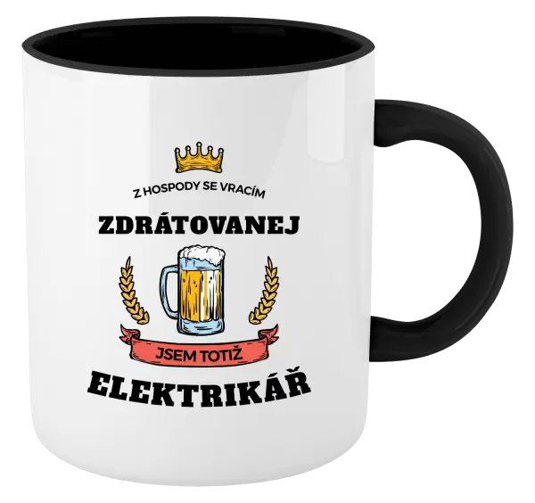 Hrnek Z hospody se vracím - Elektrikář