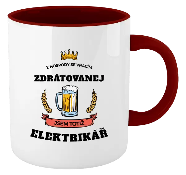 Hrnek Z hospody se vracím - Elektrikář