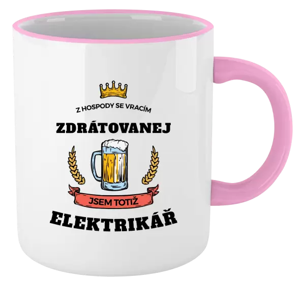 Hrnek Z hospody se vracím - Elektrikář