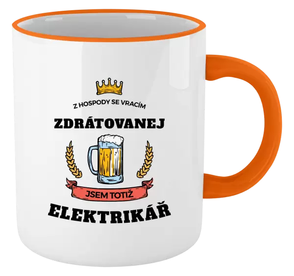 Hrnek Z hospody se vracím - Elektrikář