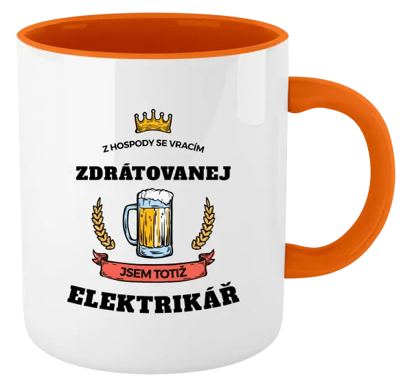 Hrnek Z hospody se vracím - Elektrikář