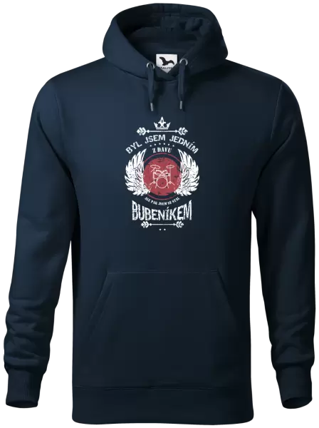 Pánská mikina Byl jsem jedním z davu, ale pak jsem se stal bubeníkem