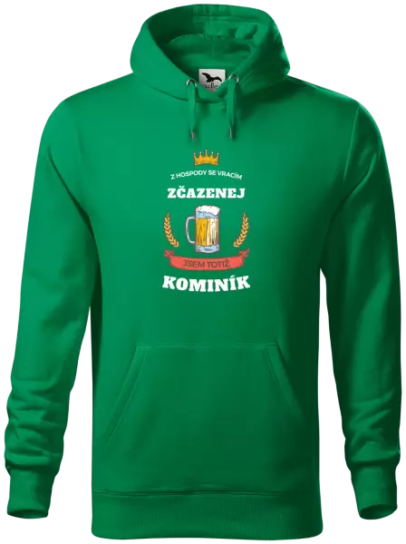 Pánská mikina Z hospody se vracím - Kominík