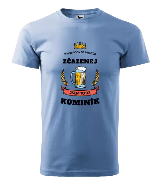 Pánské tričko Z hospody se vracím - Kominík