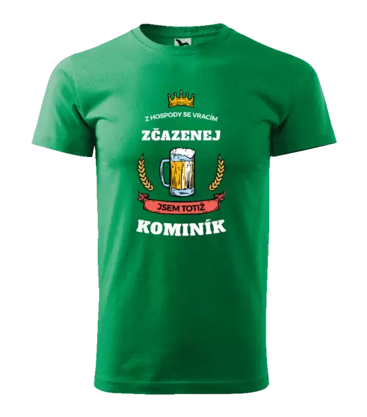 Pánské tričko Z hospody se vracím - Kominík