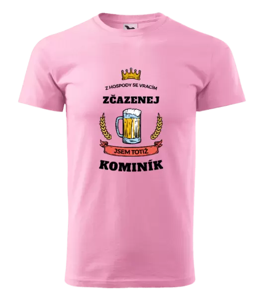 Pánské tričko Z hospody se vracím - Kominík