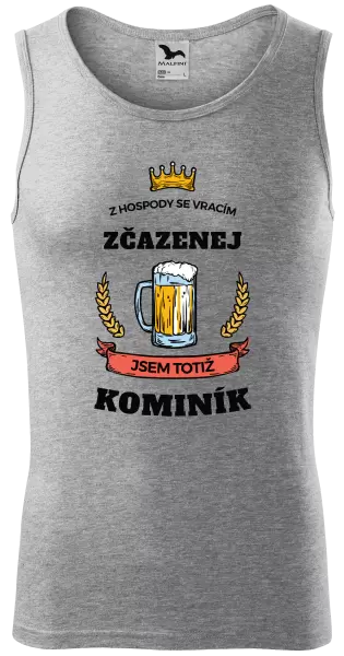 Pánské tílko Z hospody se vracím - Kominík