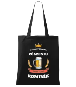 Látková taška Z hospody se vracím - Kominík
