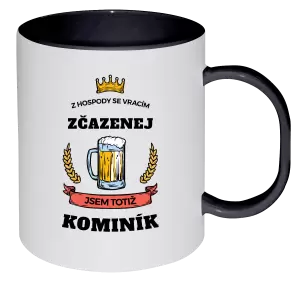 Plastový hrnek Z hospody se vracím - Kominík