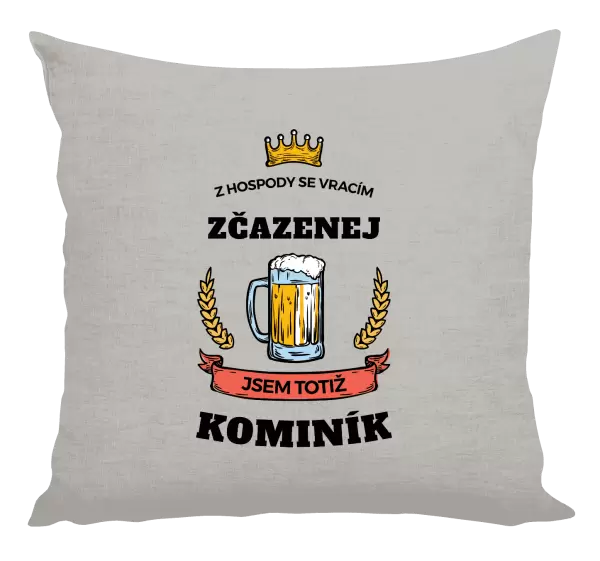 Polštář Z hospody se vracím - Kominík