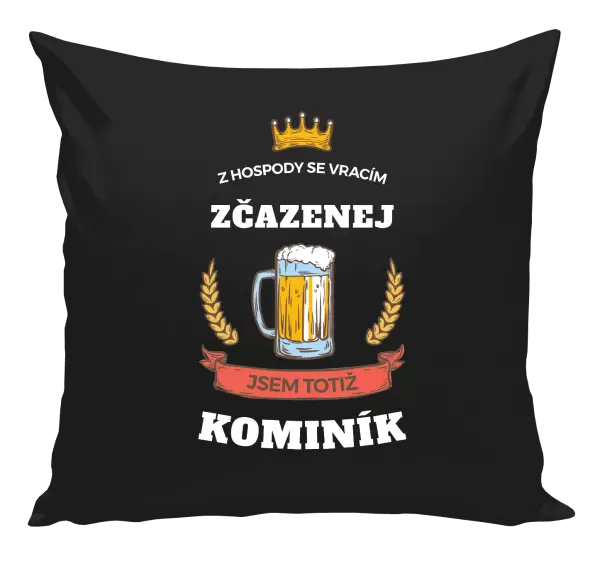 Polštář Z hospody se vracím - Kominík
