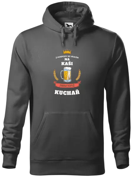 Pánská mikina Z hospody se vracím - Kuchař