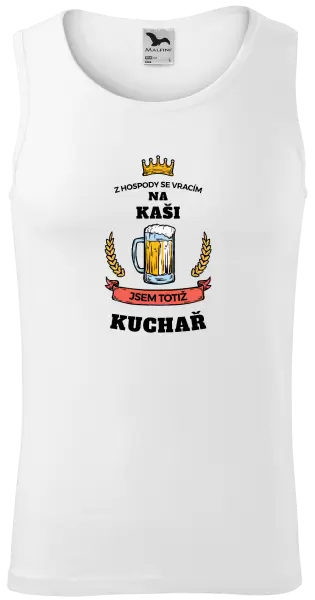 Pánské tílko Z hospody se vracím - Kuchař