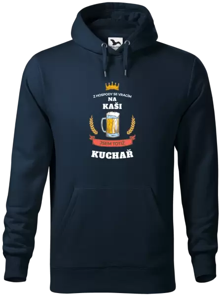 Pánská mikina Z hospody se vracím - Kuchař