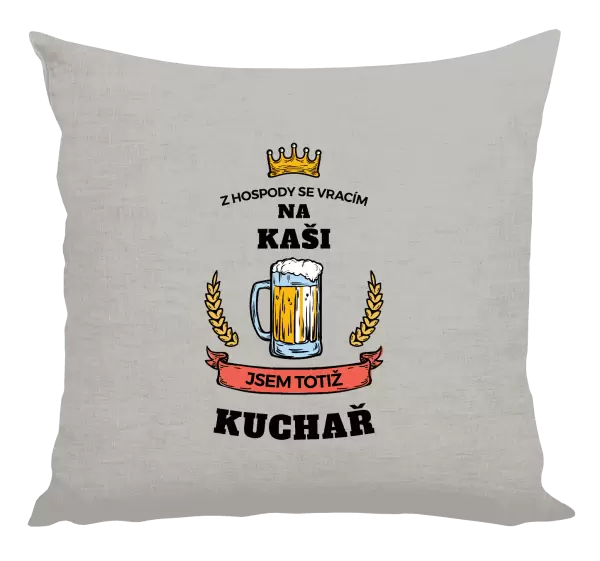 Polštář Z hospody se vracím - Kuchař
