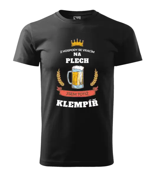 Pánské tričko Z hospody se vracím - Klempíř