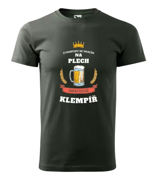 Pánské tričko Z hospody se vracím - Klempíř