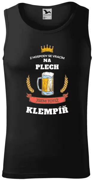 Pánské tílko Z hospody se vracím - Klempíř