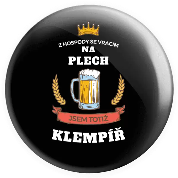 Placka Z hospody se vracím - Klempíř