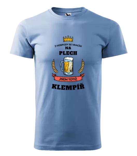 Pánské tričko Z hospody se vracím - Klempíř