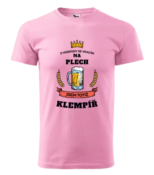 Pánské tričko Z hospody se vracím - Klempíř