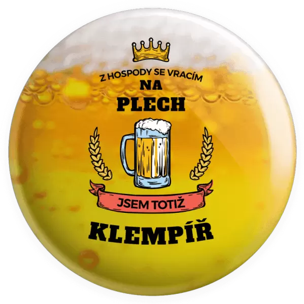 Placka Z hospody se vracím - Klempíř
